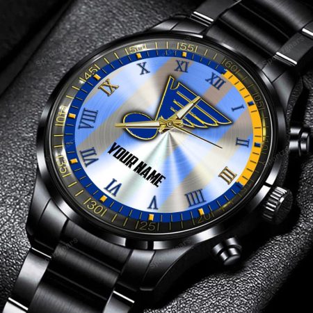 St Louis Blues NHL Personalized New Black Hand Watch Gift For Fans