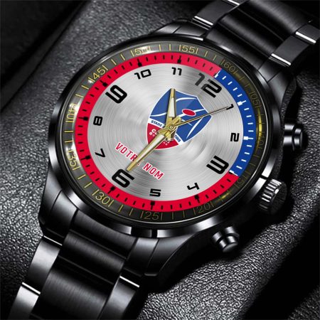 Stade Aurillacois Cantal Auvergne Top 14 Personalized Black Stainless Steel Hand Watch For Fan