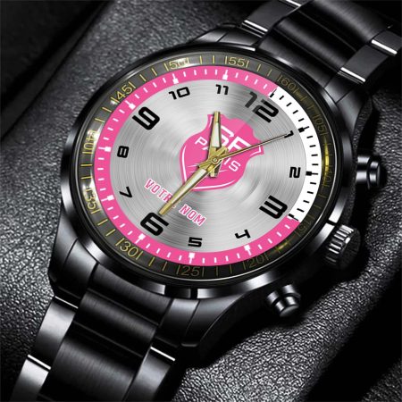 Stade Francais Top 14 Personalized Black Stainless Steel Hand Watch For Fan