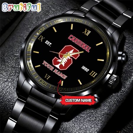 Stanford Cardinal NCAA Personalized Black Fashion Watch Football Watch For Fans
