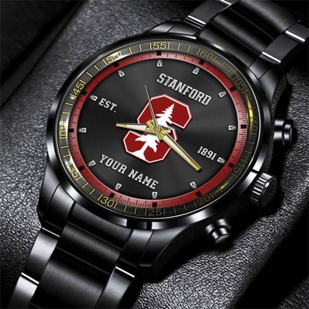 Stanford Cardinal NCAA Personalized Black Style Hand Watch Gifts For Fan