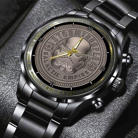 Star Wars Movie Black Stainless Steel Watch Gift For Fan