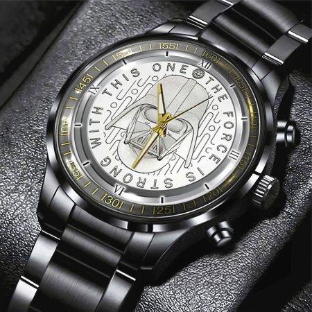 Star Wars Movie Black Stainless Steel Watch Gift For Fan