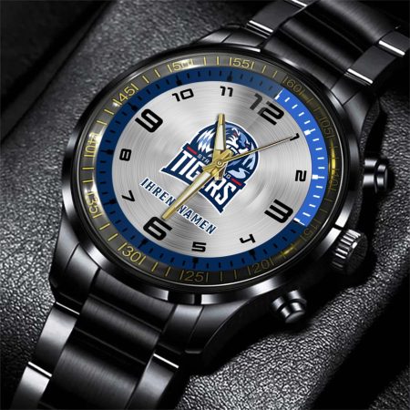 Straubing Tigers DEL Personalized Stainless Steel Hand Watch For Fan