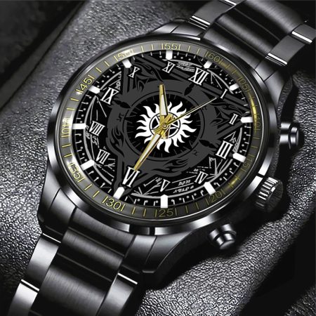 Supernatural Movie Black Stainless Steel Watch Gift For Fan