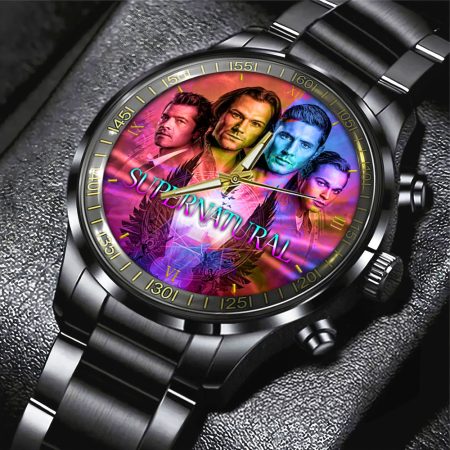 Supernatural Movie Black Stainless Steel Watch Gift For Fan