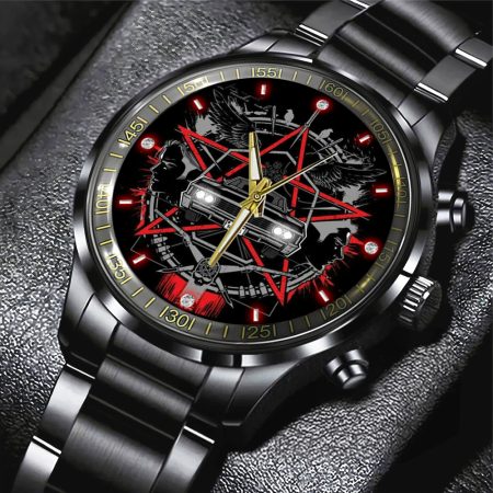 Supernatural Movie Black Stainless Steel Watch Gift For Fan