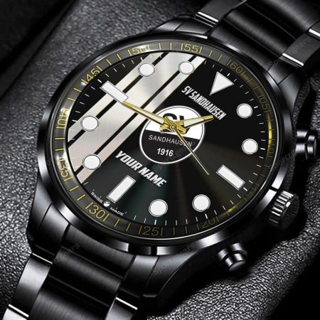 SV Sandhausen Bundesliga Personalized New Black Hand Watch Gift For Fans
