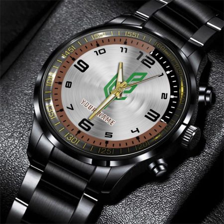 Tafe Tractor Personalized Black Stainless Steel Hand Watch For Fan