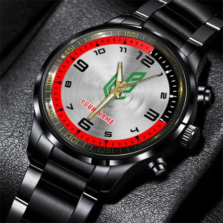 Tafe Tractor Personalized Black Stainless Steel Hand Watch For Fan