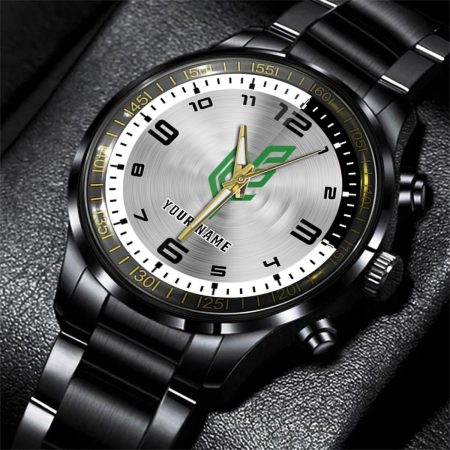 Tafe Tractor Personalized Black Stainless Steel Hand Watch For Fan