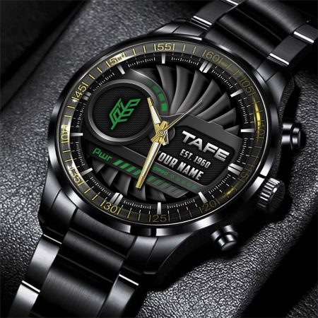 Tafe Tractor Personlazied Black Fashion Hand Watch Gifts For Dad