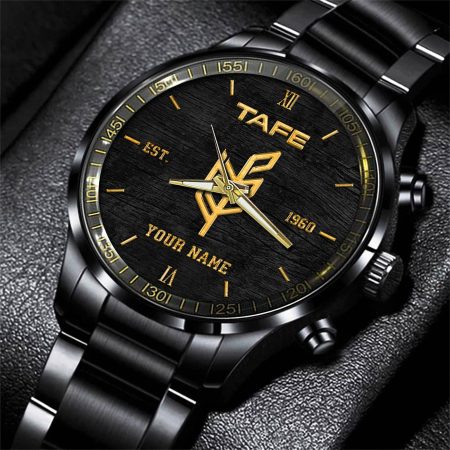 Tafe Tractor Personlazied Black Fashion Hand Watch Gifts For Dad