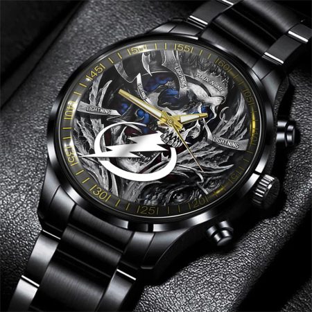 Tampa Bay Lightning NHL Skull Personalized Hand Watch Gift For Fans