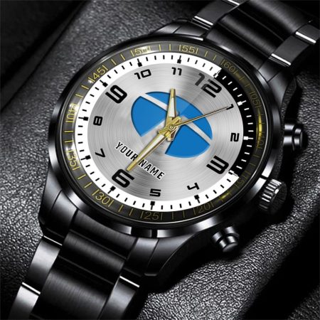 Tata Truck Personalized Black Stainless Steel Hand Watch For Fan