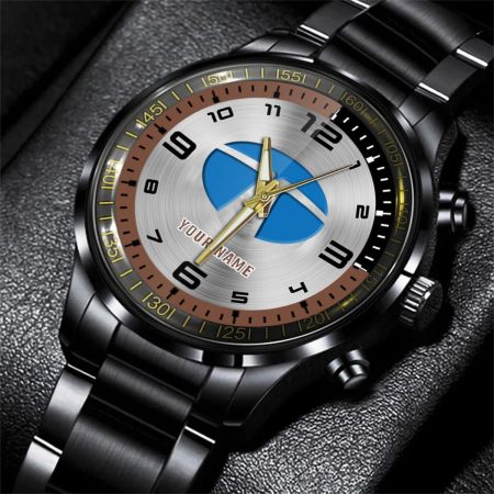 Tata Truck Personalized Black Stainless Steel Hand Watch For Fan