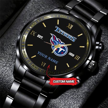 Tennessee Titans NFL Personalized Black Fashion Watch