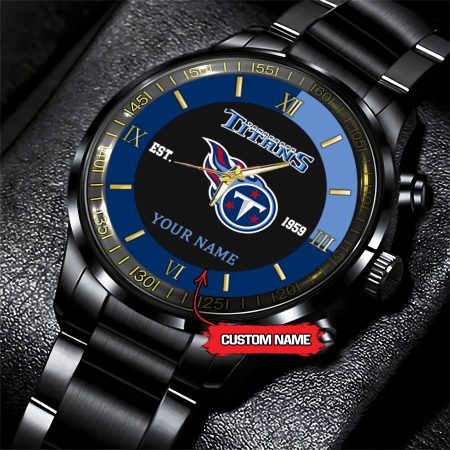 Tennessee Titans NFL Personalized Black Fashion Watch