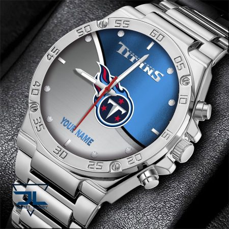 Tennessee Titans NFL Personalized Black Hand Watch Gifts For Fans