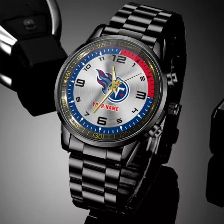 Tennessee Titans NFL Personalized Black Hand Watch Gifts For Fans