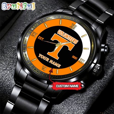 Tennessee Volunteers NCAA Personalized Black Hand Watch For Fans