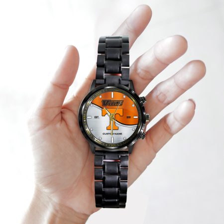 Tennessee Volunteers NCAA Personalized Black Hand Watch Gift For Fans