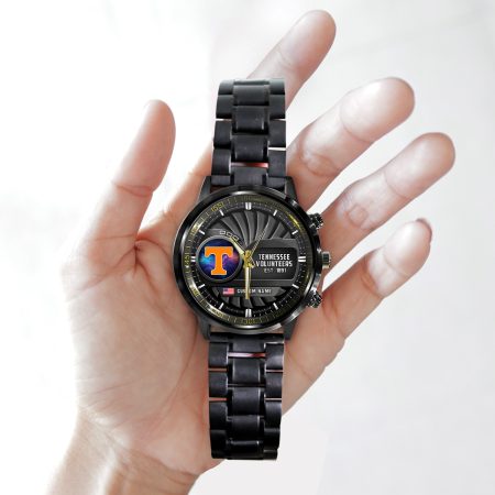 Tennessee Volunteers NCAA Personalized Black Hand Watch Gift For Fans