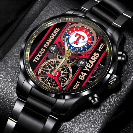 Texas Rangers MLB Stainless Steel Watch Gift For Fan