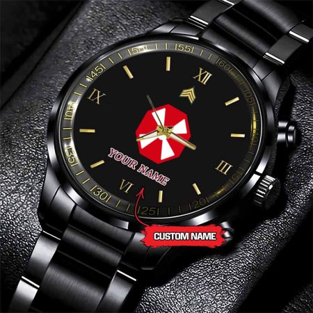 The Eighth Army Army Personalized Black Stainless Steel Watch
