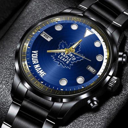 Toronto Maple Leafs NHL Personalized New Black Hand Watch Gift For Fans