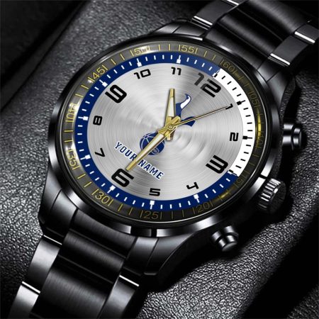 Tottenham Hotspur EPL Personalized Black Stainless Steel Hand Watch For Fan