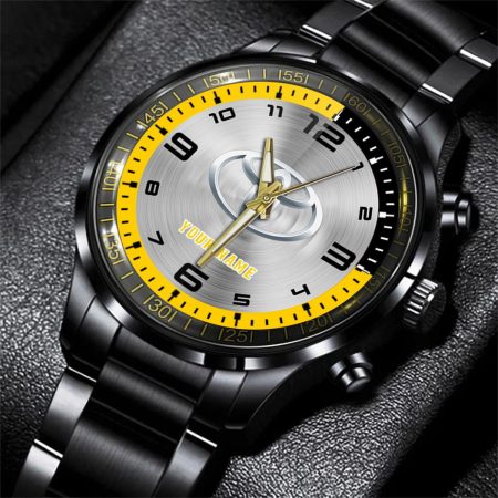Toyota Car Personalized Black Stainless Steel Hand Watch For Fan