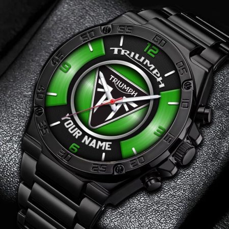 Triumph Motorcycles Personalized New Stainless Steel Hand Watch For Fans