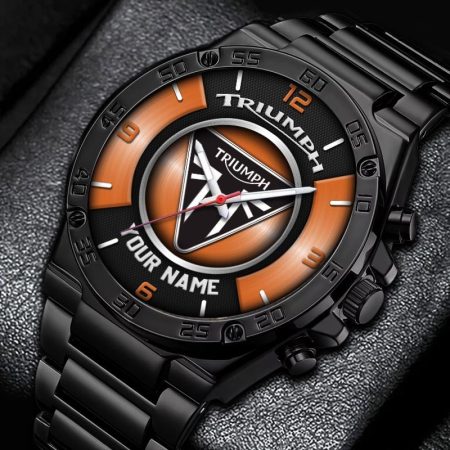 Triumph Motorcycles Personalized New Stainless Steel Hand Watch For Fans
