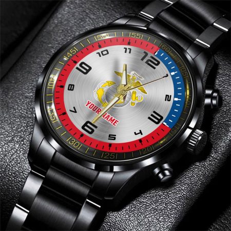 United States Marine Corps Military Personalized Men Hand Watch Gifts For Fans
