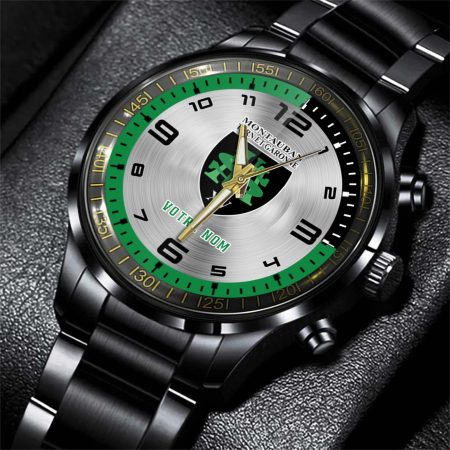 US Montauban Top 14 Personalized Black Stainless Steel Hand Watch For Fan