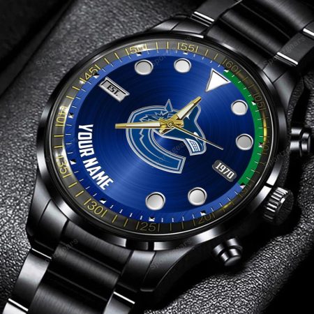Vancouver Canucks NHL Personalized New Black Hand Watch Gift For Fans