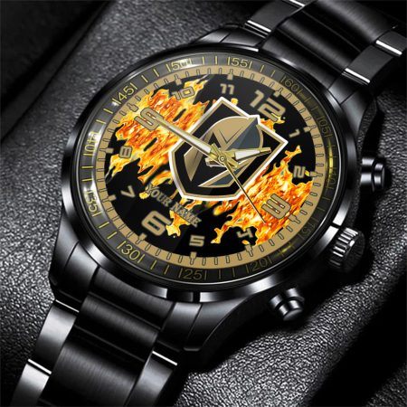 Vegas Golden Knights NHL Personalized 3D Black Watch Gift For Fans