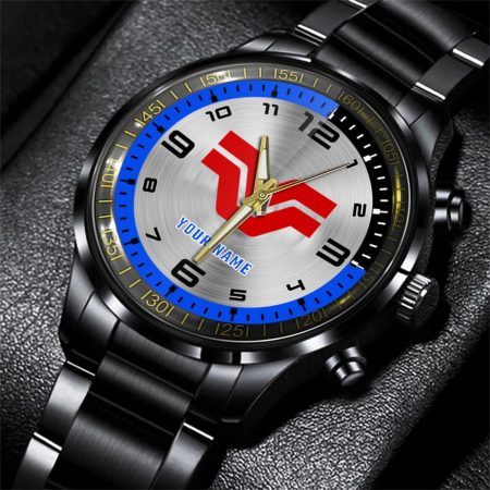 Versatile Tractor Personalized Black Stainless Steel Hand Watch For Fan
