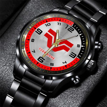 Versatile Tractor Personalized Black Stainless Steel Hand Watch For Fan