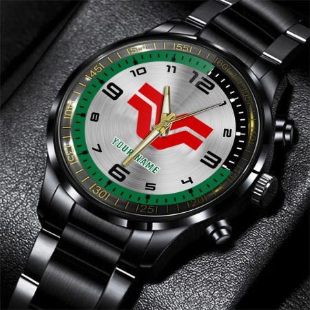 Versatile Tractor Personalized Black Stainless Steel Hand Watch For Fan