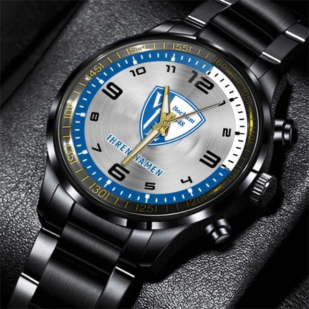 VfL Bochum Bundesliga Personalized Black Stainless Steel Hand Watch For Fan