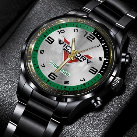 Victory Motorcycles Motorcycle Personalized Black Stainless Steel Hand Watch For Fan