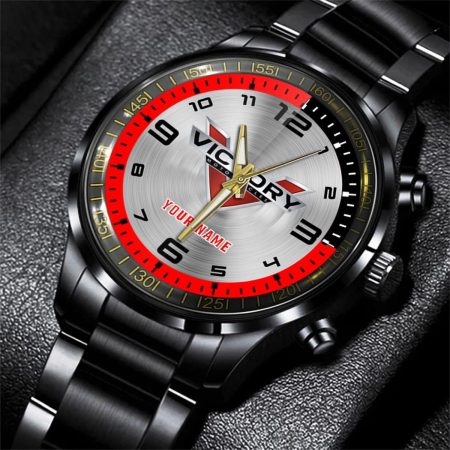 Victory Motorcycles Motorcycle Personalized Black Stainless Steel Hand Watch For Fan