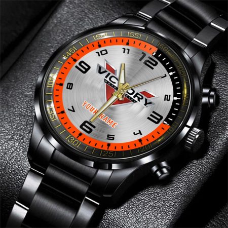 Victory Motorcycles Motorcycle Personalized Black Stainless Steel Hand Watch For Fan