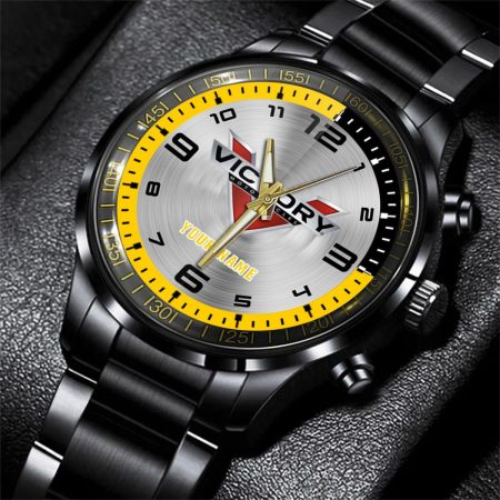 Victory Motorcycles Motorcycle Personalized Black Stainless Steel Hand Watch For Fan