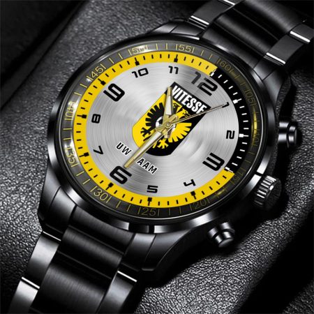 Vitesse Eredivisie Personalized Black Stainless Steel Hand Watch For Fan