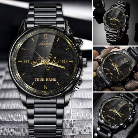 Washington Capitals NHL Personalized Black Fashion Watch For Fans