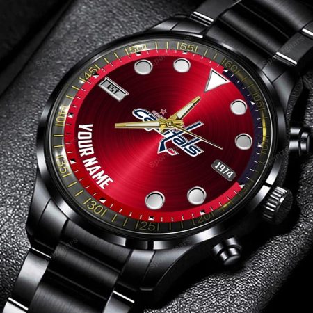 Washington Capitals NHL Personalized New Black Hand Watch Gift For Fans