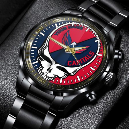 Washington Capitals NHL Skull Personalized Hand Watch Gift For Fans